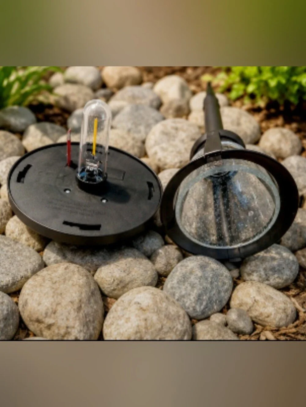 Outdoor Solar Path Light in Dark Bronze